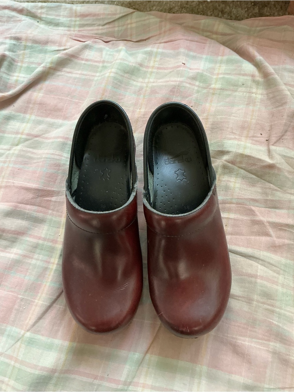Dansko Women’s Burgundy Leather Clogs